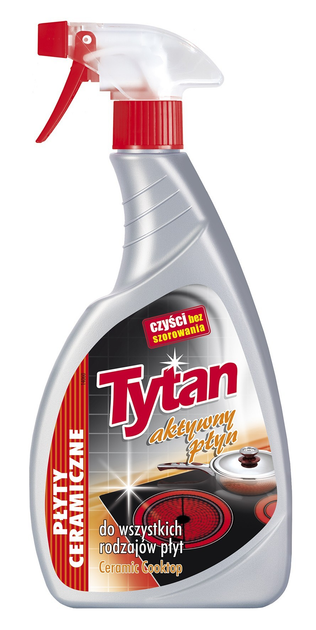 Засіб для чищення індукційних та керамічних плит Tytan Professional розпилювач 500 мл Засіб для чищення індукційних та керамічних плит Tytan Professional розпилювач 500 мл