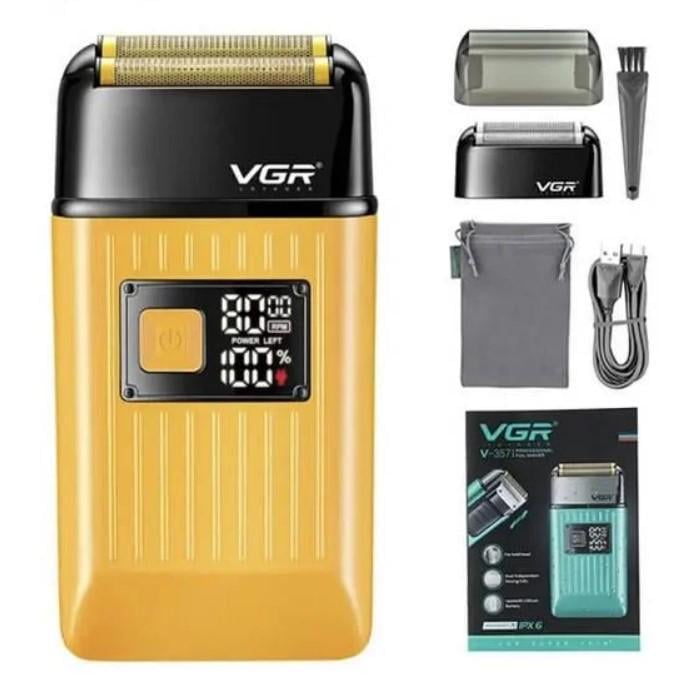 Шейвер беспроводной VGR V‑357 с триммером для бороды и усов Желтый (2390000030) - фото 6 Шейвер беспроводной VGR V‑357 с триммером для бороды и усов Желтый (2390000030) - фото 6