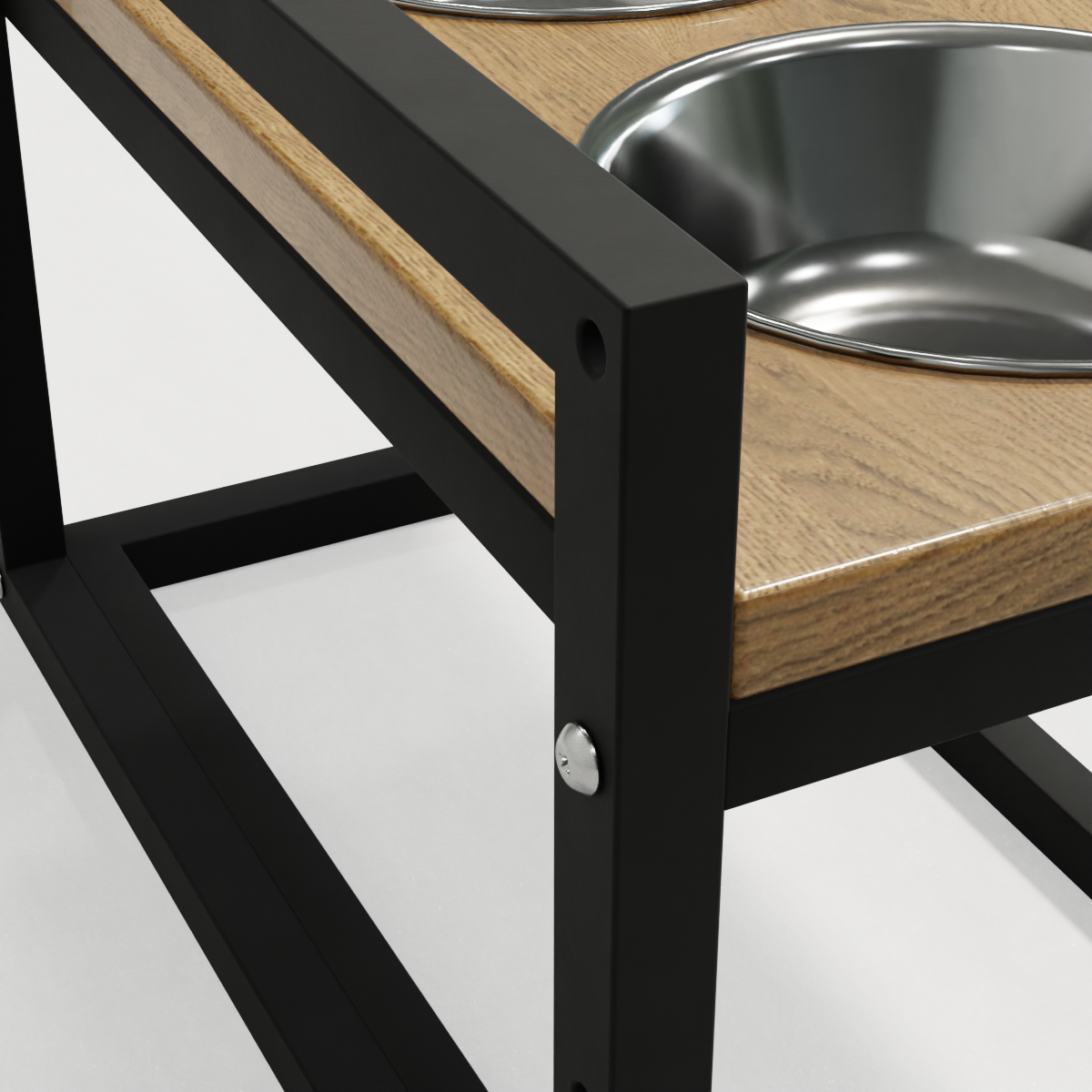 Миски на регулируемой подставке для средних собак Hollky Flex M 2х0,85 л (FM-422530-BLNH) - фото 6