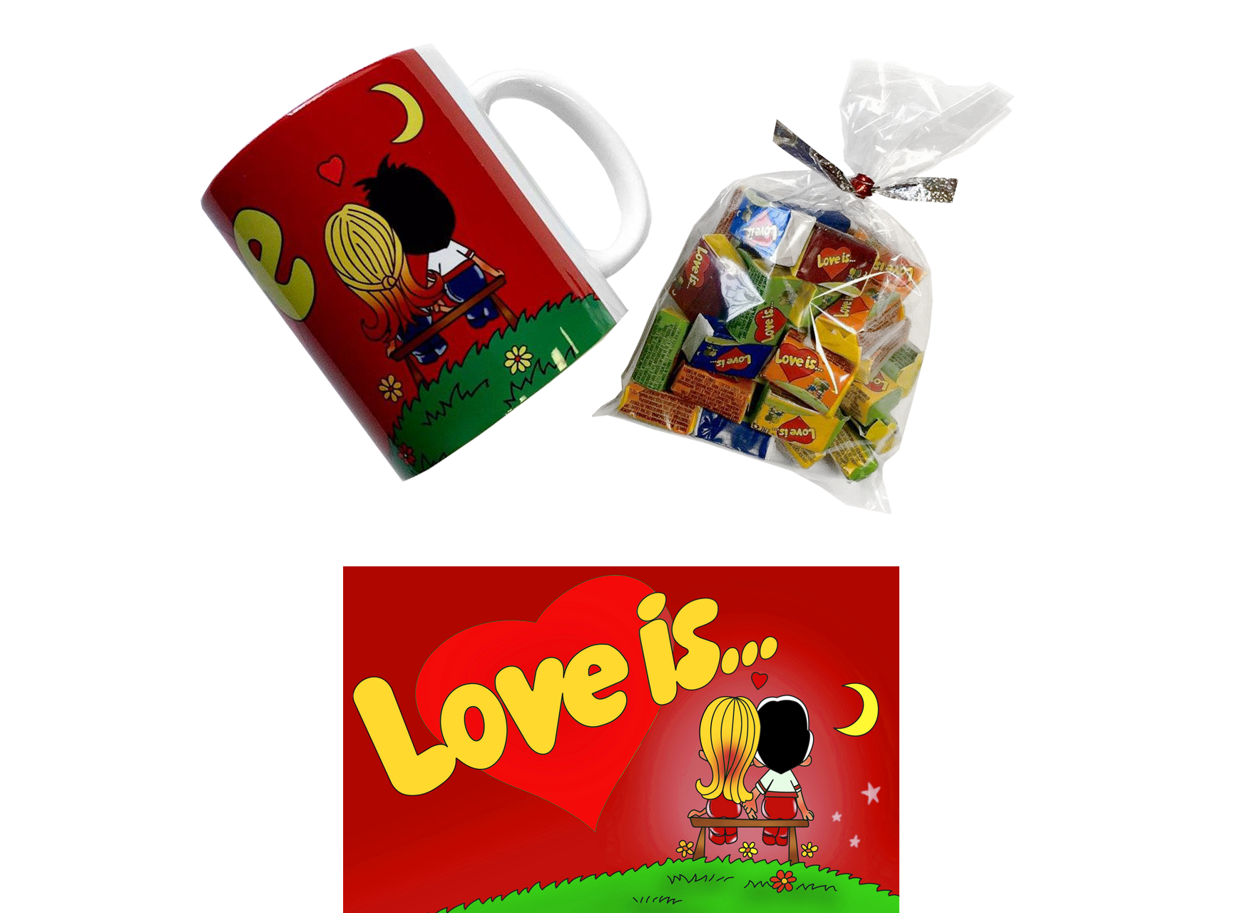 Подарочный набор Love is Красный