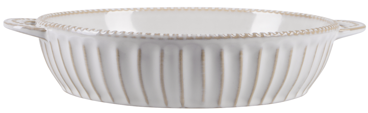 Форма для запекания круглая Limited Edition Allegra Biege каменная керамика 31х25х6 см (GJH012-31-2-129) - фото 3