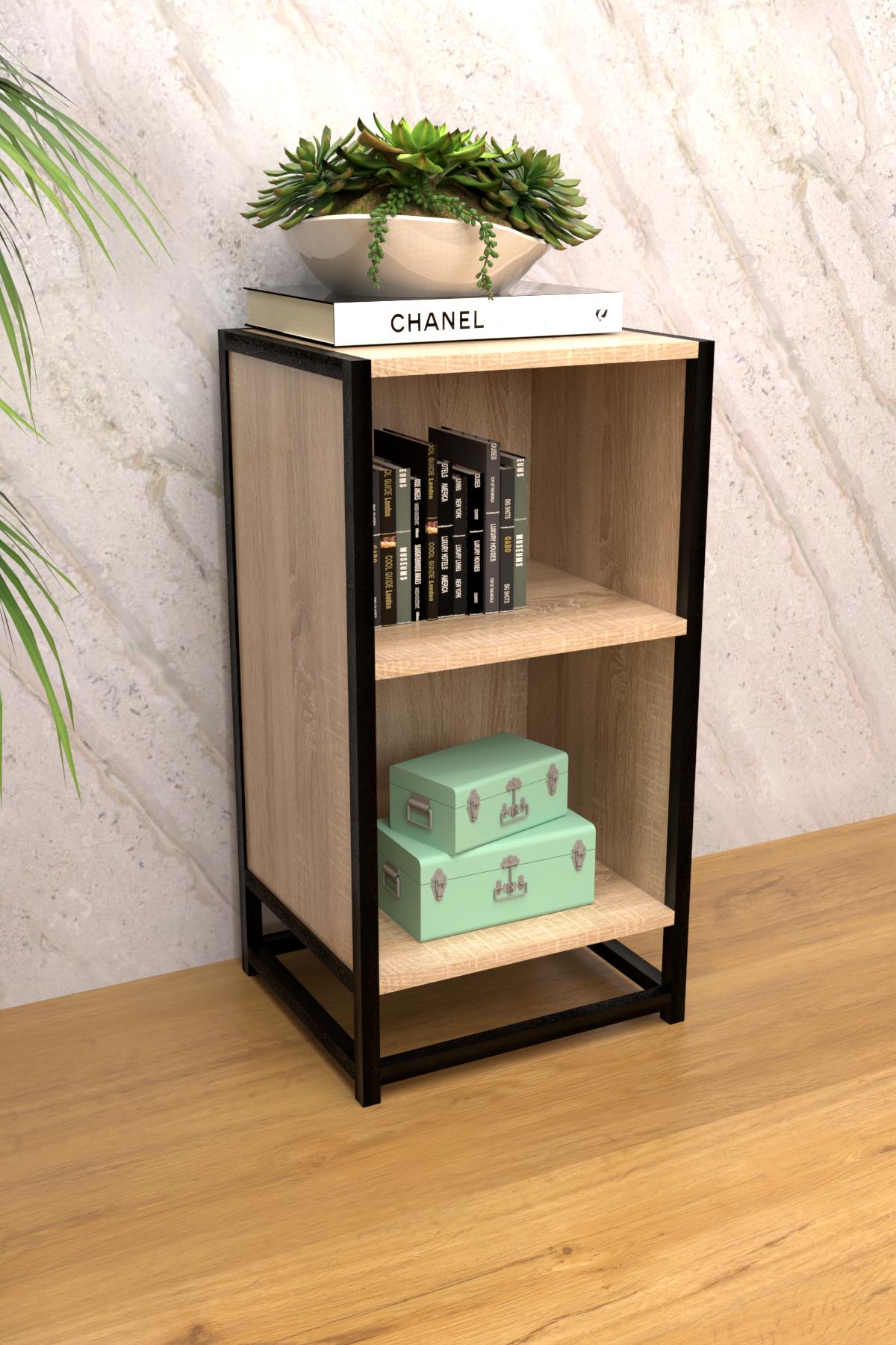 Тумба-стеллаж EcoLoft Виллановая DSP-1275-6 в стиле лофт Дуб Сонома (29876310) - фото 2 Тумба-стеллаж EcoLoft Виллановая DSP-1275-6 в стиле лофт Дуб Сонома (29876310) - фото 2