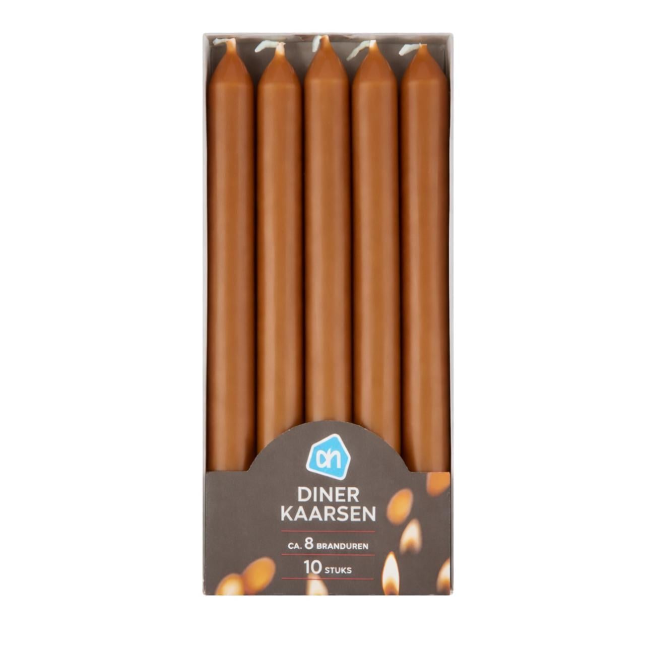 Свеча столовая Bolsius 230/20 карамель 10 шт. (1725086063)