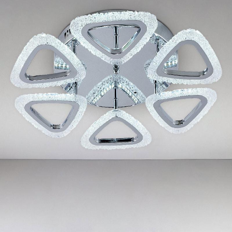 Люстра потолочная LED Light House SRS-16277/6B CR 72W смарт светодиодная с пультом Хром