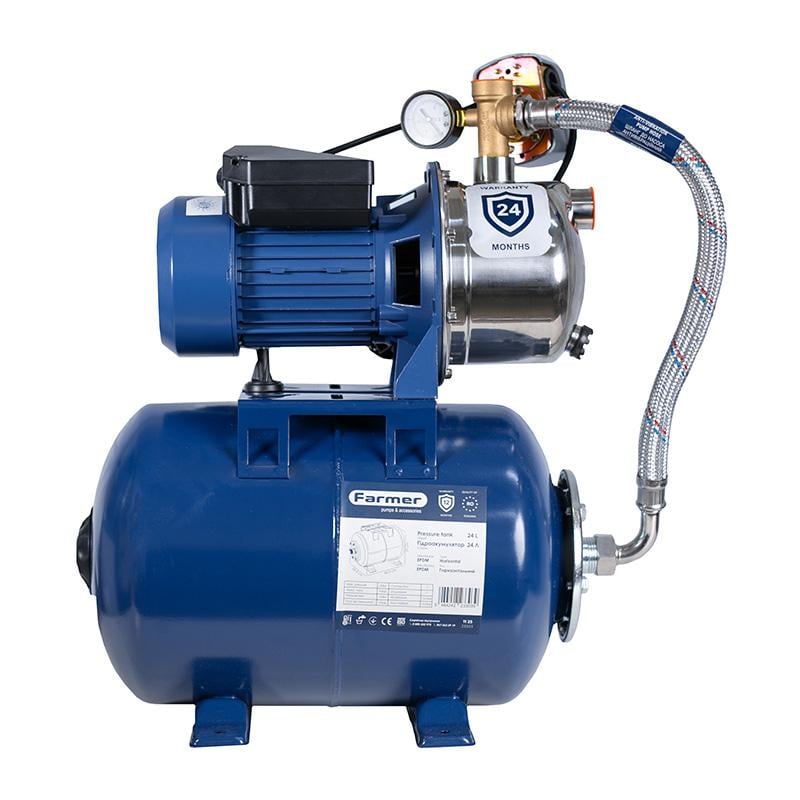 Насосна станція Farmer Jet 100S 1,1 кВт 24 л сталь (68254)