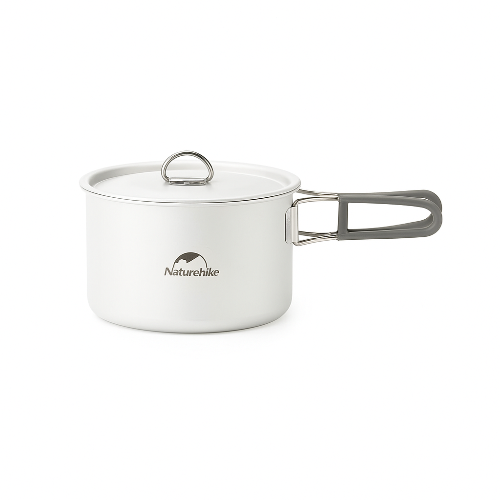 Туристическая кастрюля Naturehike CNK2450CF013 с керамическим антипригарным покрытием 1,7 л 16,5x8,8 см White (6927595711972)