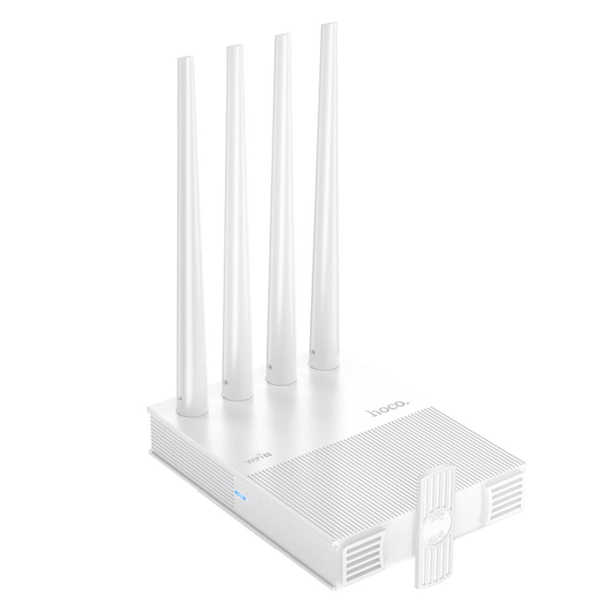 Маршрутизатор Hoco HI31 WiFi5 Wireless Router EU 1xWAN RJ45 3xLAN RJ45 White (6942007640718) - фото 6
