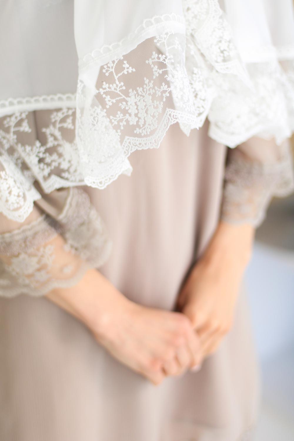 Палантин для храма на голову Снежно-молочный (п024) - фото 2