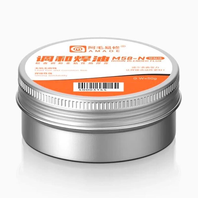 Флюс-паста Amaoe M58-N/на основе канифоли высокой очистки 50 г