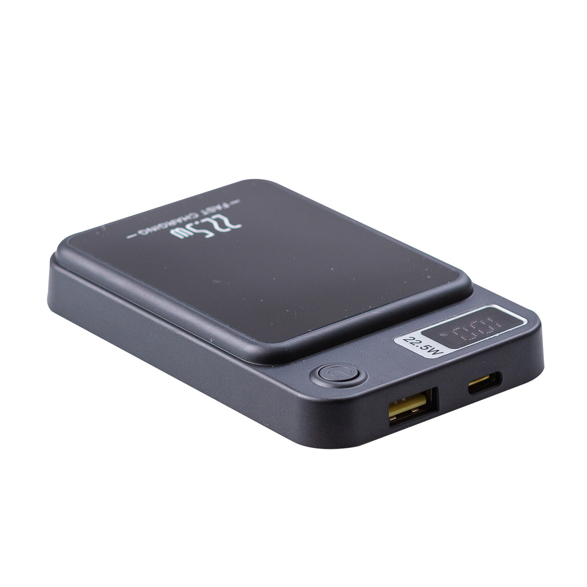 Повербанк для смартфона Smart X зі швидкою бездротовою зарядкою 22,5 Вт 5000 mAh Type-C/USB-A Чорний (b-X105) - фото 4