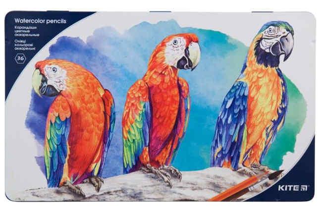 Олівці кольорові акварельні KITE K18-1054 36 кольорів - фото 2 Олівці кольорові акварельні KITE K18-1054 36 кольорів - фото 2