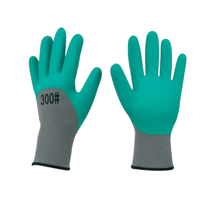 Перчатки рабочие утепленные с латексным покрытием 20 пар Серый (1404)