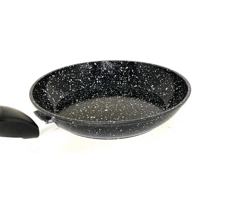 Сковорода со стеклянной крышкой мраморное покрытие 18 см - фото 2 Сковорода со стеклянной крышкой мраморное покрытие 18 см - фото 2