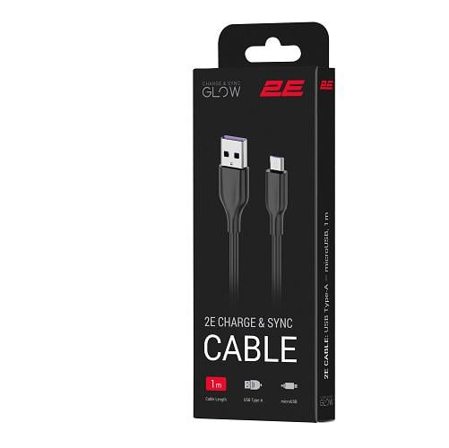 Кабель 2E 2E-CCAM-BL USB to microUSB 1 м Чорний (582390) - фото 4 Кабель 2E 2E-CCAM-BL USB to microUSB 1 м Чорний (582390) - фото 4