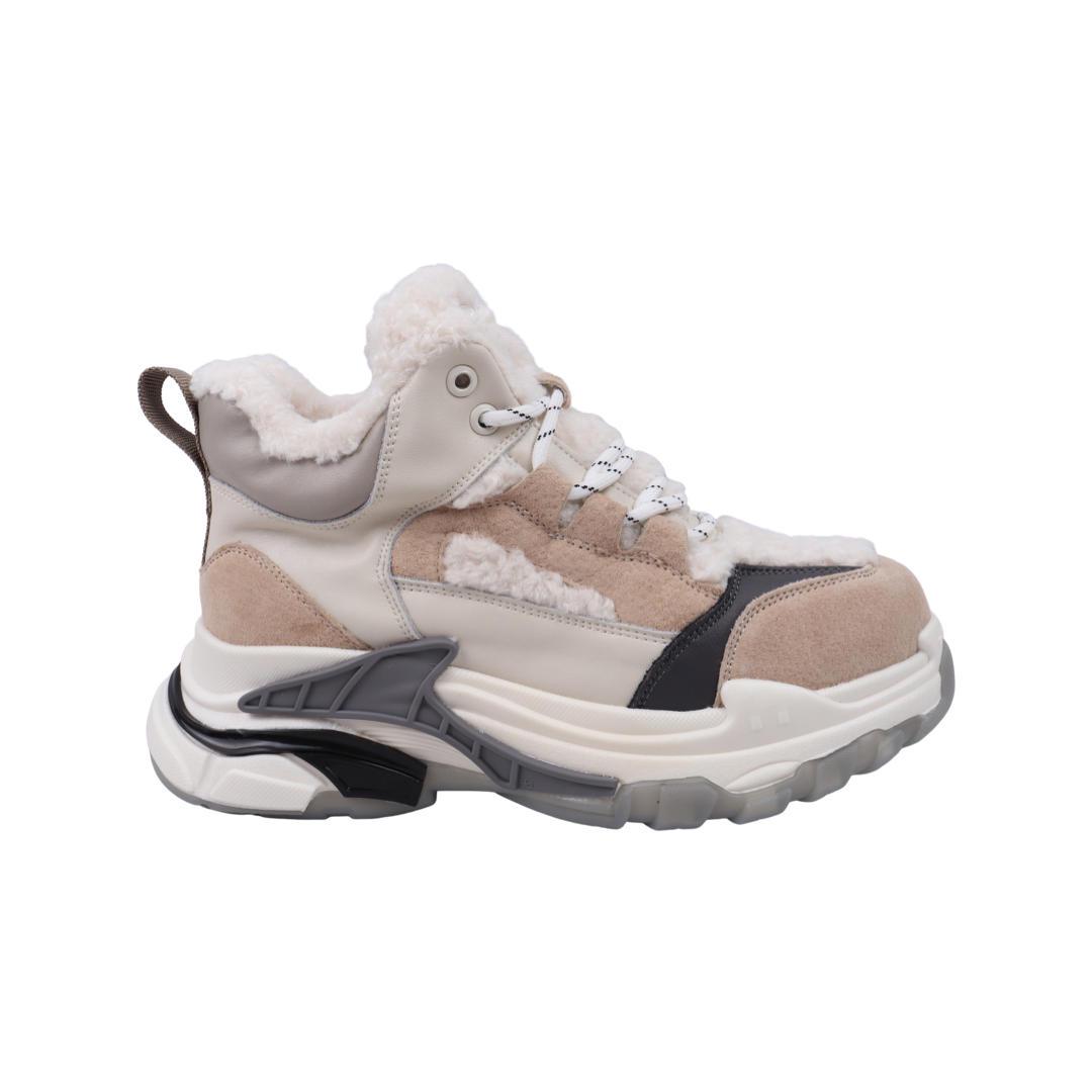 Кроссовки женские Gifanni из нубука р. 36 Бежевый (110-22ZKH) - фото 3