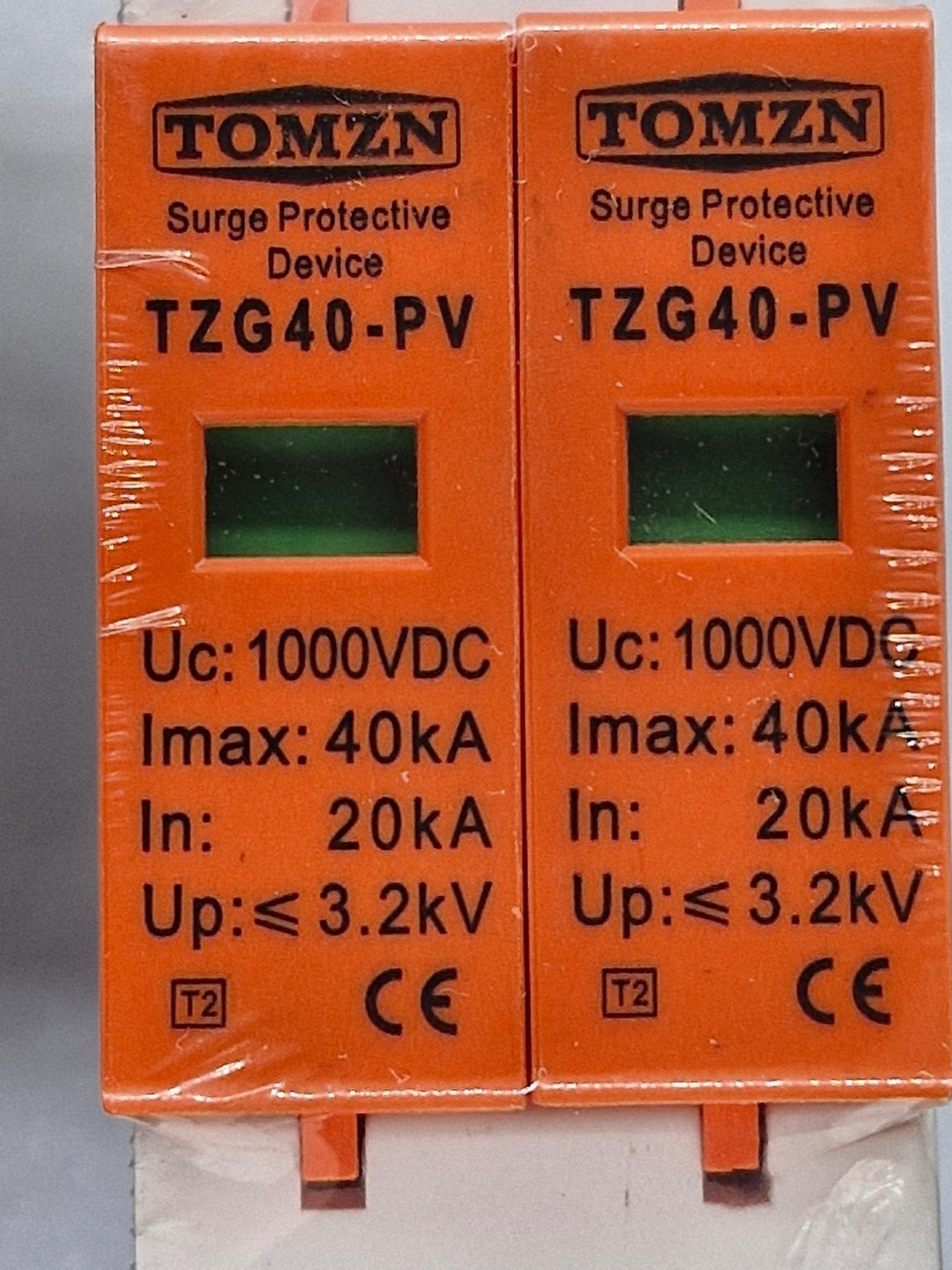 Пристрій захисту від імпульсних перенапруг 1000V DC УЗІП TOMZN TZG40-PV 2p блискавкозахист сонячних панелей SPD DIN DC УЗІП конектор МС4 (95701495) - фото 14 Пристрій захисту від імпульсних перенапруг 1000V DC УЗІП TOMZN TZG40-PV 2p блискавкозахист сонячних панелей SPD DIN DC УЗІП конектор МС4 (95701495) - фото 14
