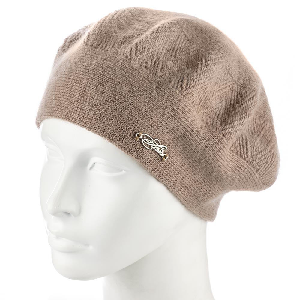 Берет ангоровый Atrics WH878 женский Лама