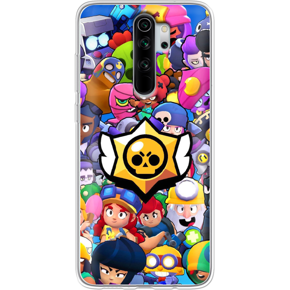 Чехол Boxface Xiaomi Redmi Note 8 Pro Brawl Stars Прозрачный силикон (38222-up2389-38222)