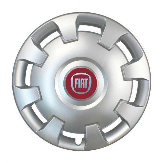 Автомобильные колпаки SKS 303 R15 с логотипом Fiat 4 шт. Серебристый