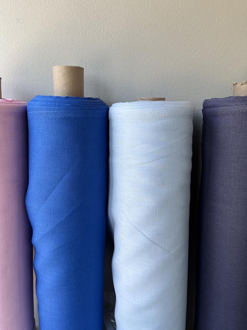 Тканина костюмна LINEN PLUS 100% льон 143 см 552 BLUE Блакитний - фото 5 Тканина костюмна LINEN PLUS 100% льон 143 см 552 BLUE Блакитний - фото 5