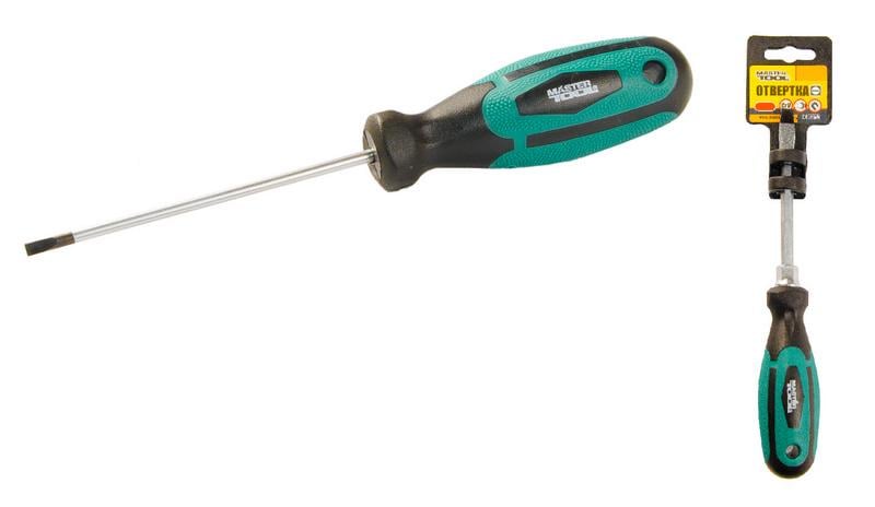 Отвертка плоская Mastertool усиленная SL3х75 мм (45-8375)