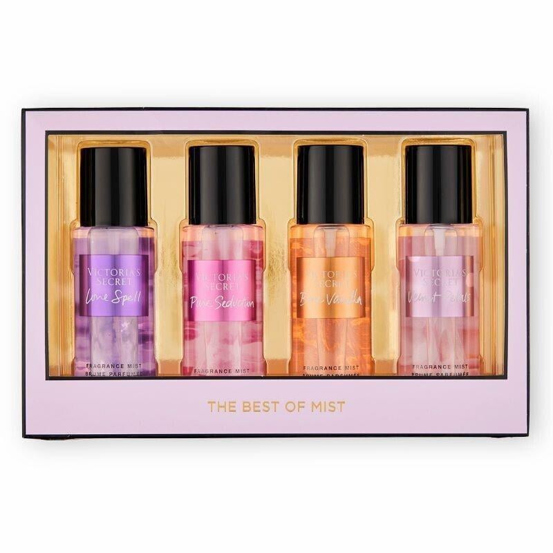 Спрей для тела женский Victoria's Secret Love Spell+Pure Seduction/Bare Vanilla/Velvet Petals 4х75 мл (382568)