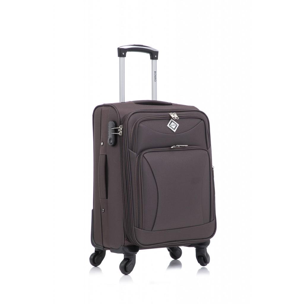 Валіза Bonro Tourist 4 колеса Коричневий (1013200312) Валіза Bonro Tourist 4 колеса Коричневий (1013200312)