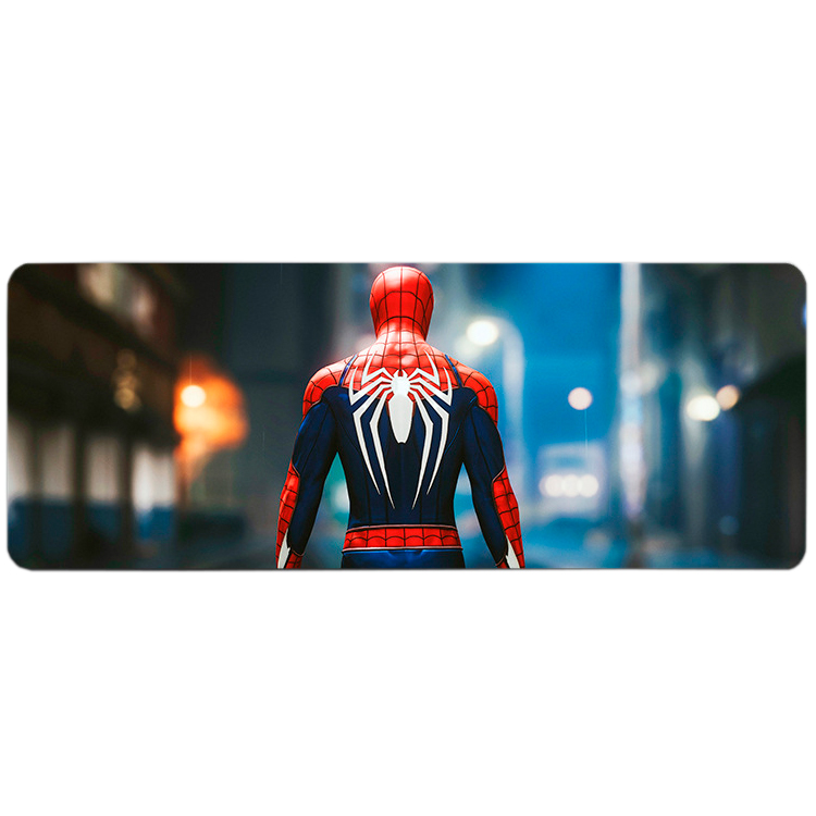 Килимок для мишки тканинний Spider Man з боковою прошивкою для дітей 2 мм 300x800 мм (35923)