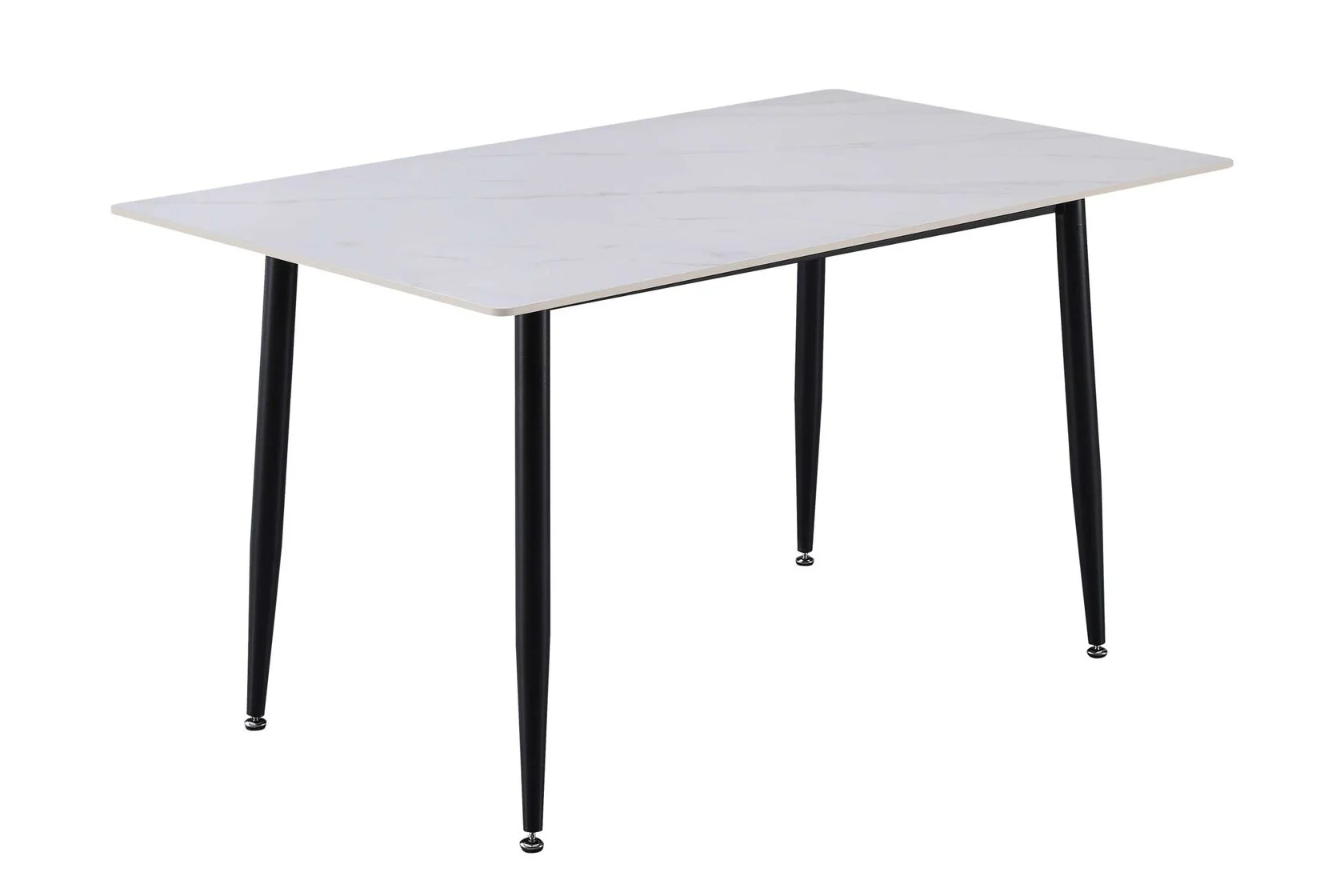 Обеденный стол Fregat Kerama керамическая плита 11 мм 120x70 см Белый мрамор (KJT-120) - фото 1