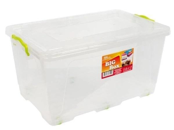 Контейнер пищевой Ал-Пластик Big Box с колесами 61,5х39,0х3,15 см 50 л (11968)
