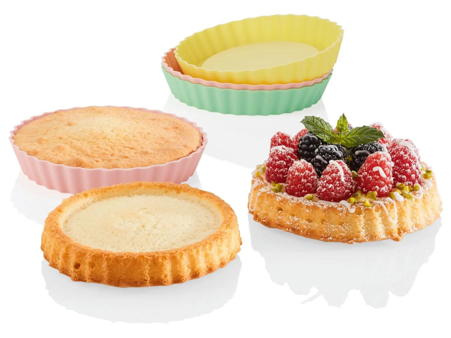 Форми для тарталеток ERNESTO силіконові 6 шт. 12х2 см (D1-00452) - фото 4 Форми для тарталеток ERNESTO силіконові 6 шт. 12х2 см (D1-00452) - фото 4