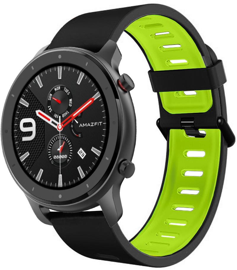 Ремешок Traf для Amazfit GTR 47 мм Black/Green (20443)