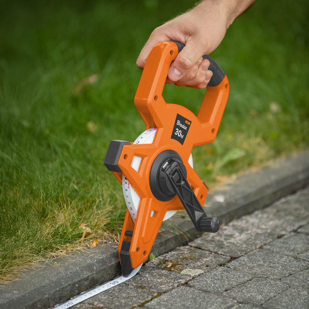 Рулетка вимірювальна fiberglass швидка DIY-MH12-03015F/CB 30 м - фото 4