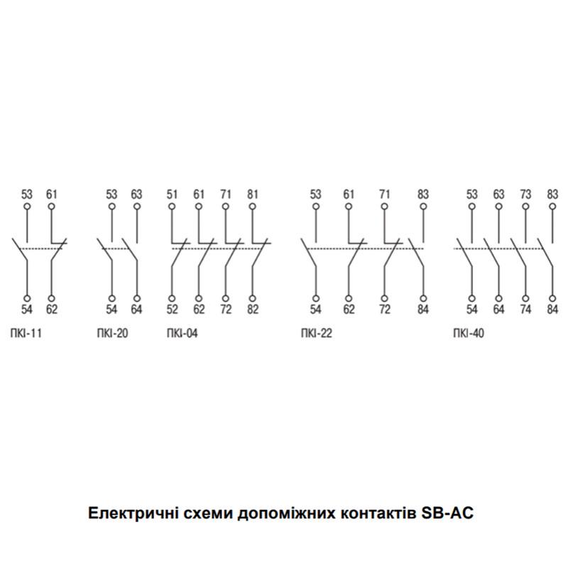 Контакт дополнительный UEC SB-AC-20 2NO (F4-SB-AC-20) - фото 3
