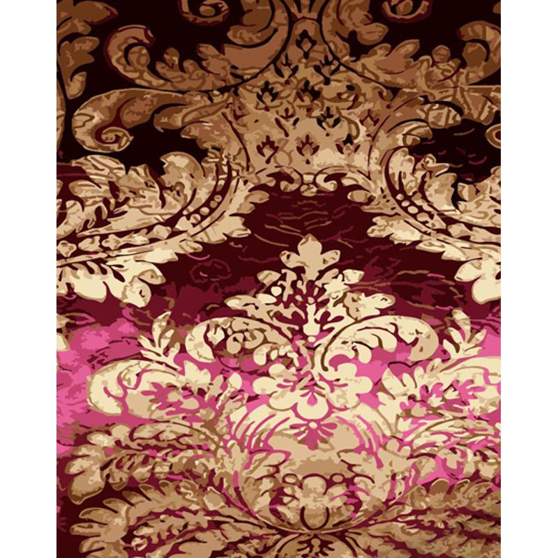 Картина по номерам Strateg Премиум Золотой узор с лаком и 40х50 см (GS1454)