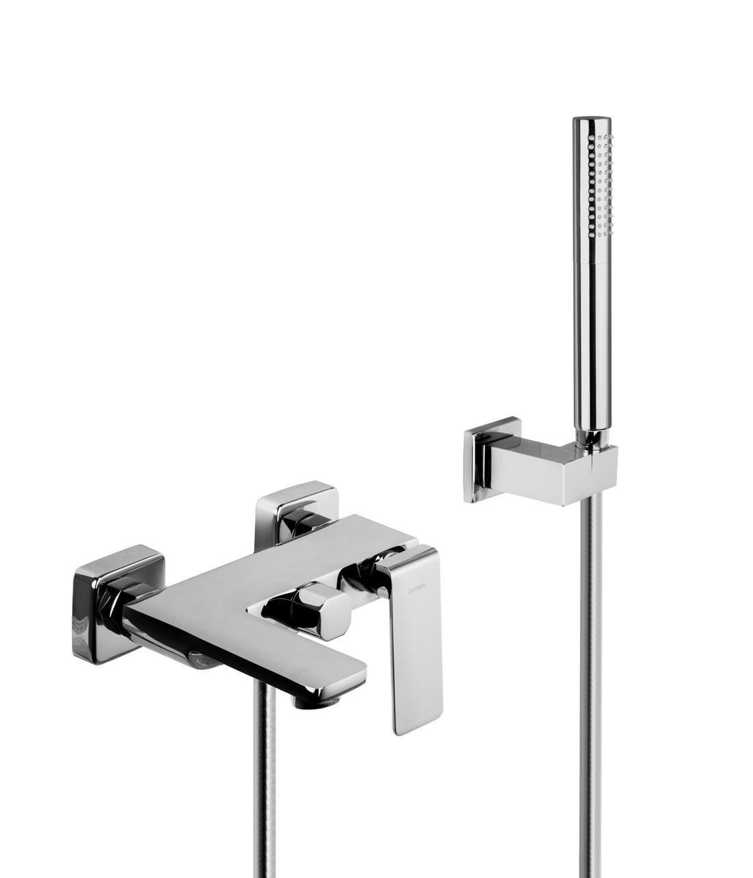 Змішувач для ванни та душу Corsan TRINO настінний з виливом Chrome (2810373457)