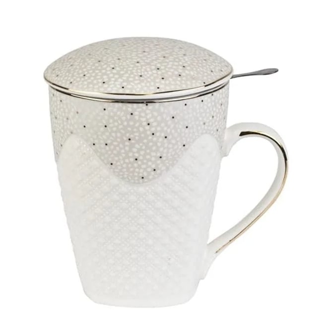 Чашка-заварник фарфоровая Flora Valentina 0,43 л (32133)