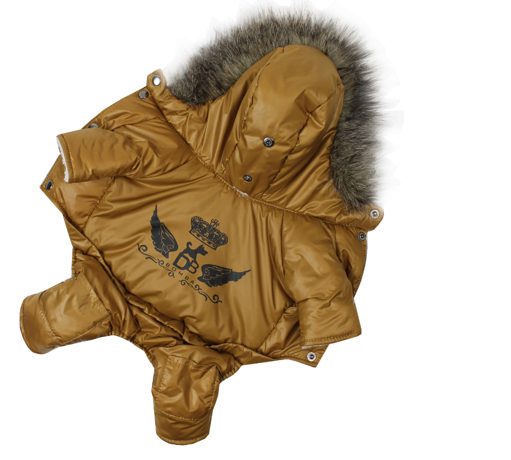 Комбинезон для собак на меху AM-16 р. 8 Горчичный (70579075)