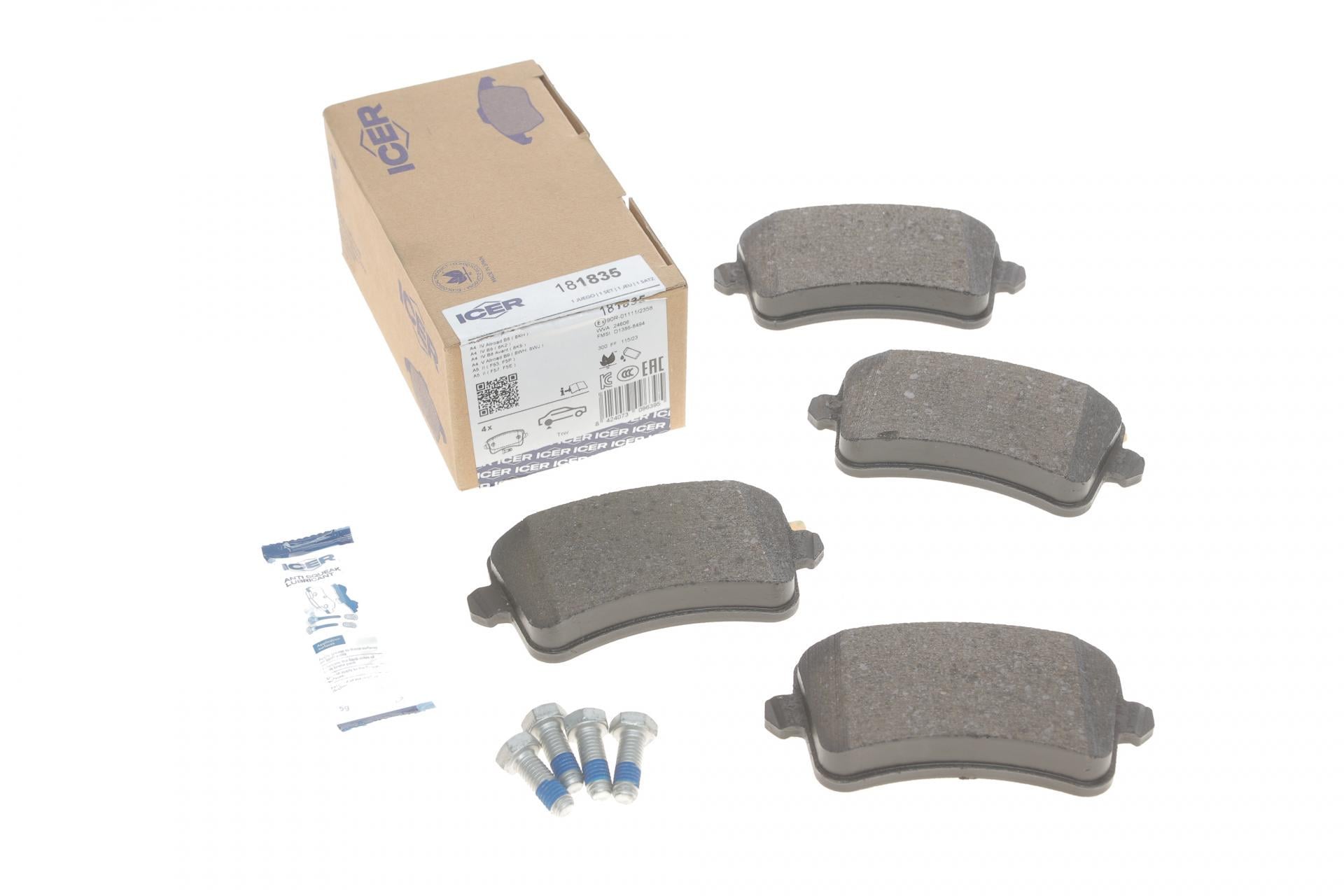 Колодки тормозные задние ICER Audi A4/A5/Q5 07- (181835)