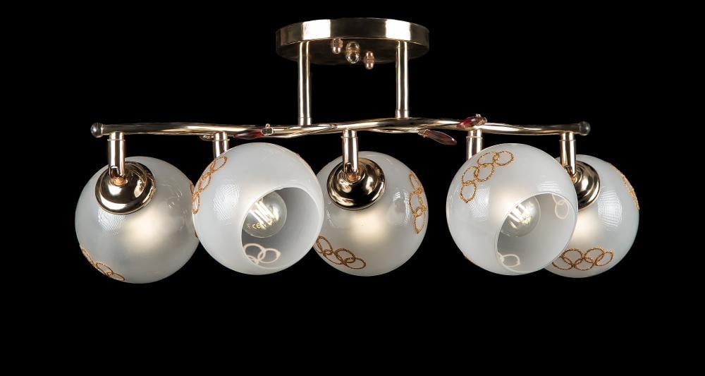 Люстра с плафонами Ray L6067/5 FGD+BR (IR005695)