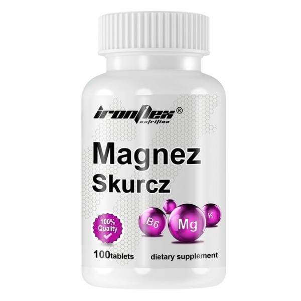 Микроэлемент Магний для спорта IronFlex Magnez Skurcz 100 табл. (000026008)