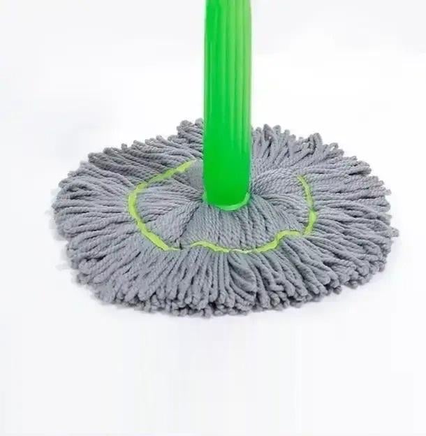 Швабра кругла з мікрофібровим покриттям та механізмом віджиму (17214) Швабра кругла з мікрофібровим покриттям та механізмом віджиму (17214)