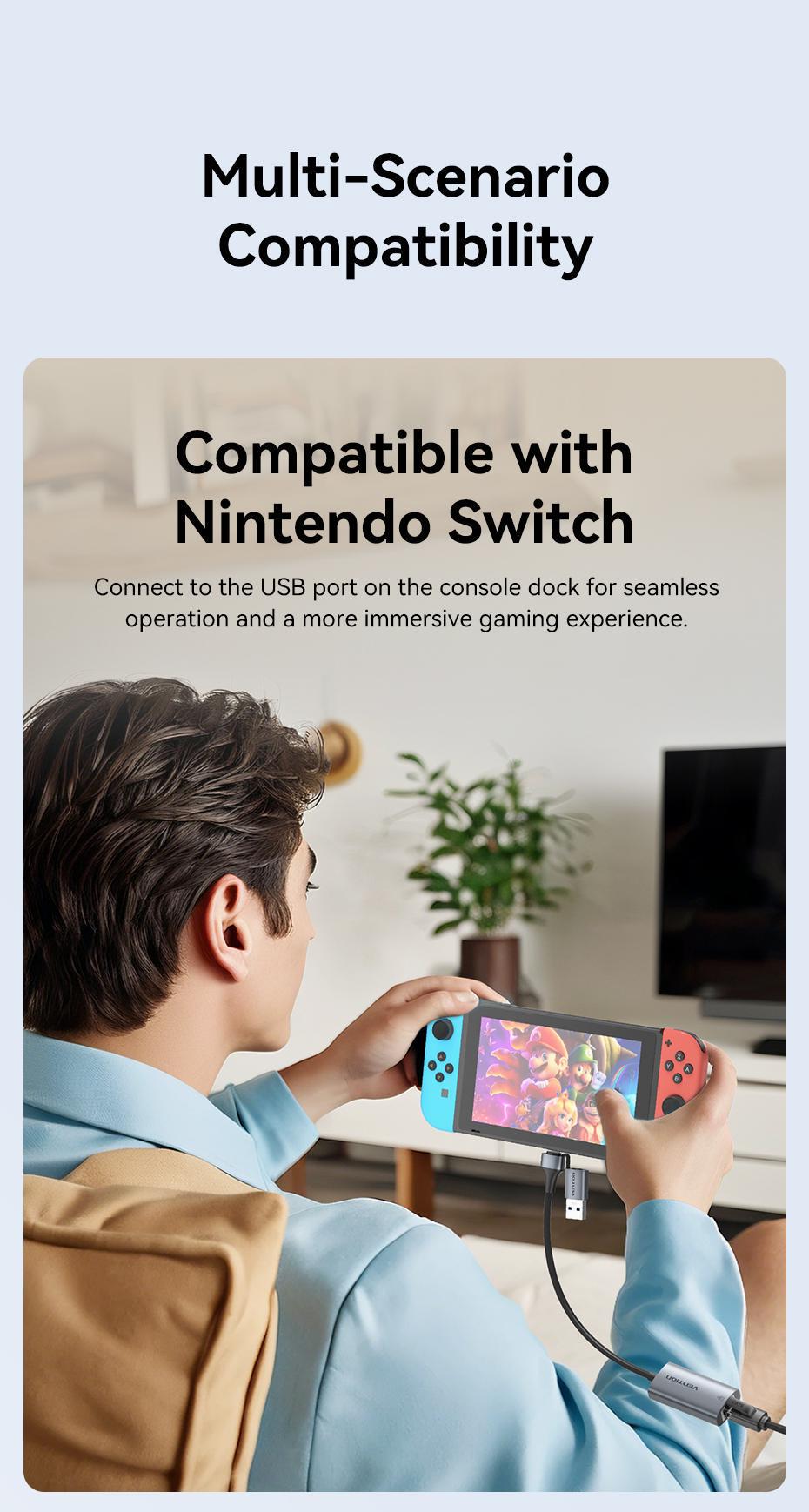 Адаптер Vention USB-C/USB-A на Gigabit Ethernet 1000 Мбит/с алюминиевый Plug and Play 0.15 м Серый (CFQHB) - фото 11