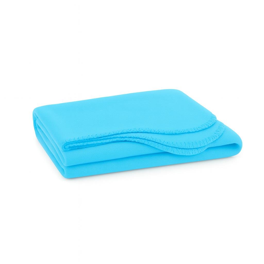 Флісовий плед для авто 1,6х1 м Блакитний (4716)