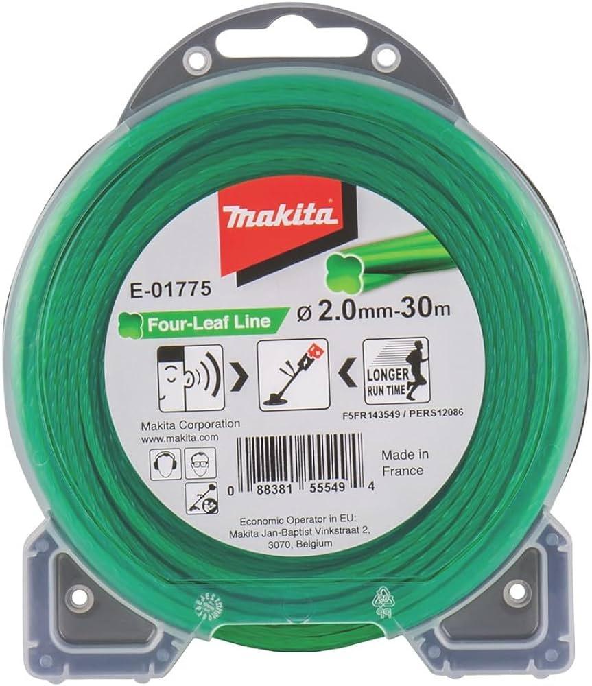 Жилка косильна Makita E-01775 30 м 2 мм чотирилисник