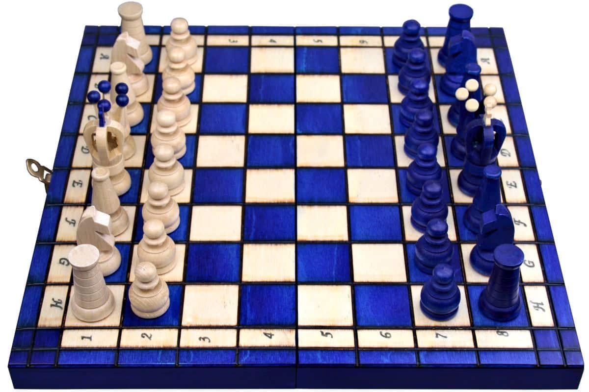 Набор шахмат Royal maxi 31х31 см Синий (Мадон 151)