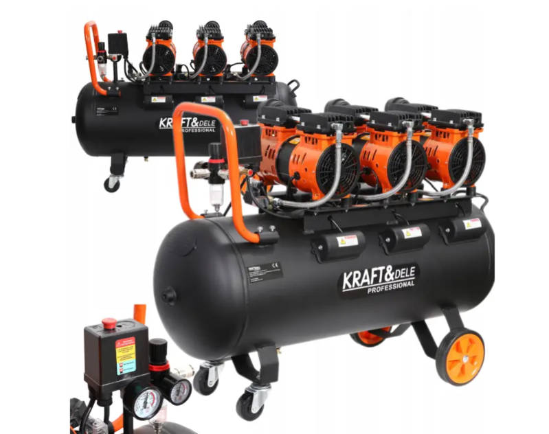 Компрессор безмасляный Kraft&Dele KD1394 100 л 3x1500 Вт 230 В (29535978) - фото 8 Компрессор безмасляный Kraft&Dele KD1394 100 л 3x1500 Вт 230 В (29535978) - фото 8