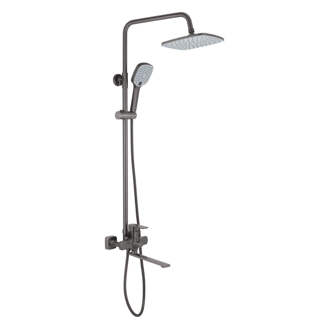 Набір змішувачів для ванни Kroner Armada збройова сталь Графітовий (GRP067/GRP010) - фото 2 Набір змішувачів для ванни Kroner Armada збройова сталь Графітовий (GRP067/GRP010) - фото 2