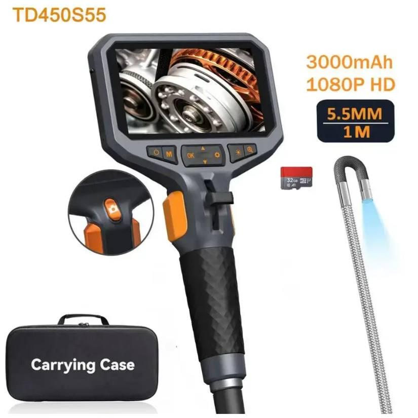 Ендоскоп промисловий Teslong TD450S 5,5 мм 1 м 360° Full HD 1 м (td450) - фото 2