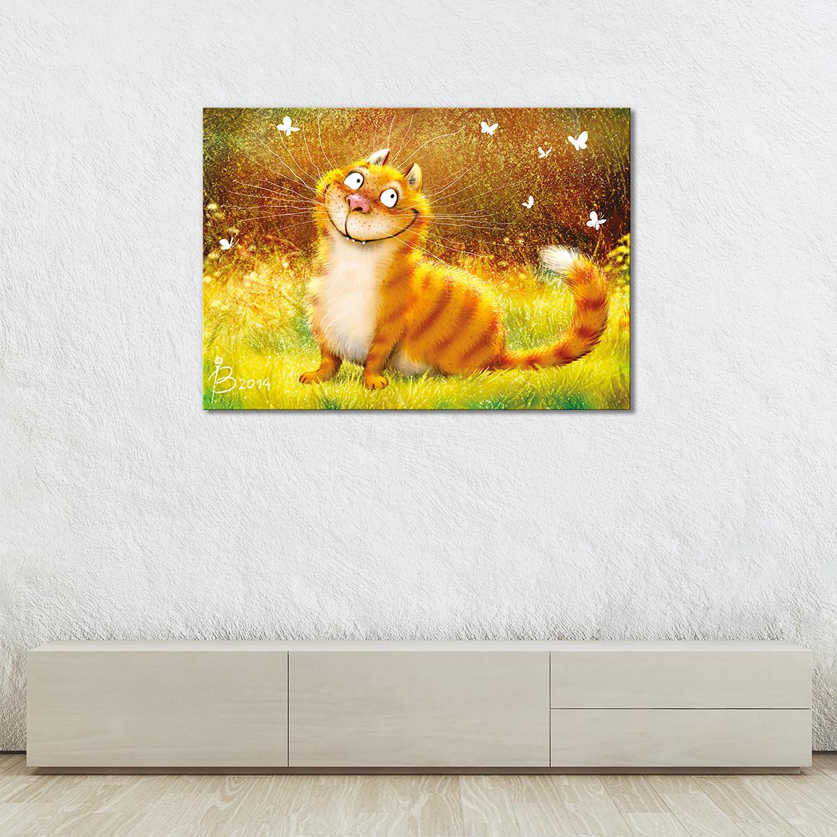 Модульная картина Рыжий улыбака 1 модуль 30х45 см